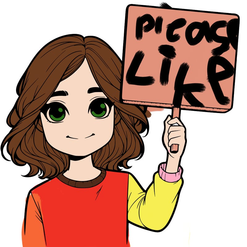 realistic girl holding up a sign