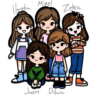 5 girls