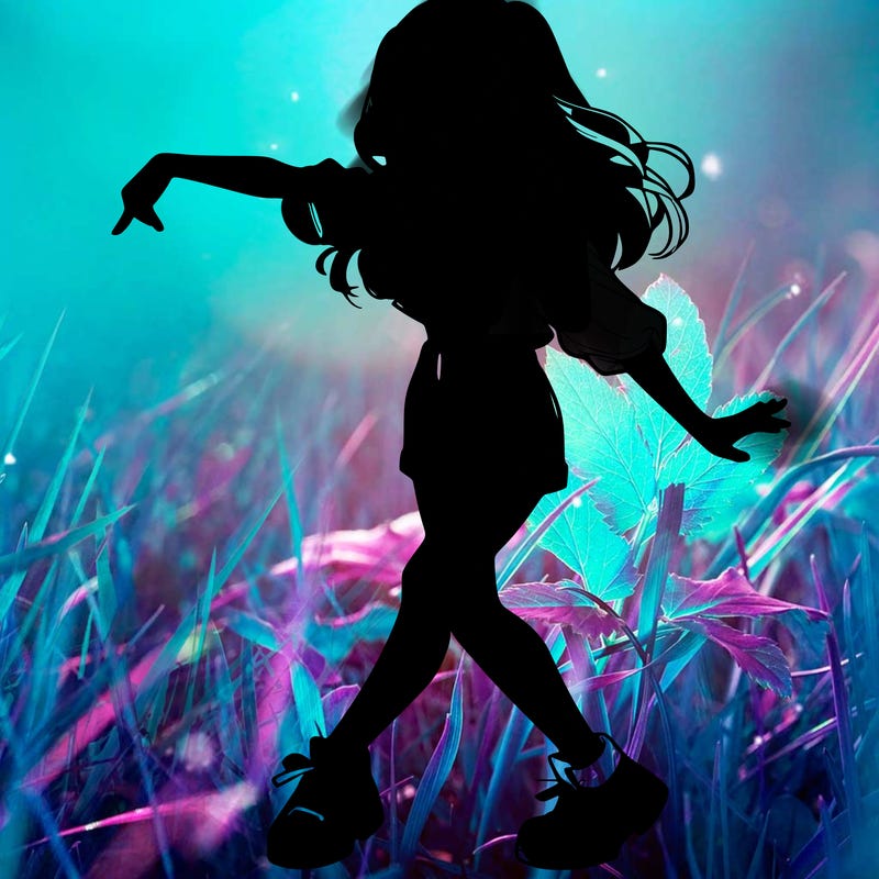 realistic girl danceing