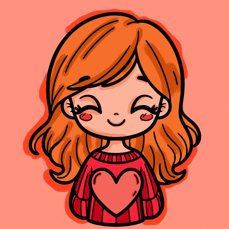 girl with heart