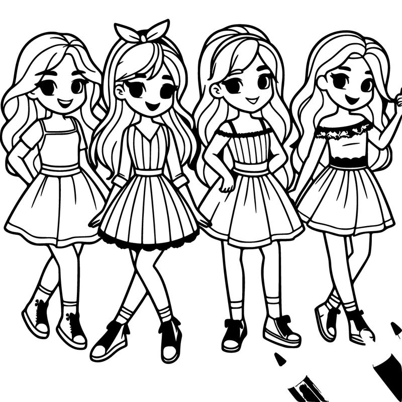 4 girls