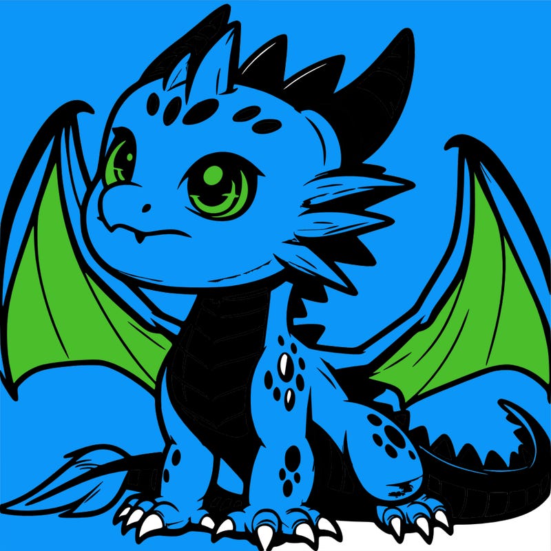 fierce baby night dragon