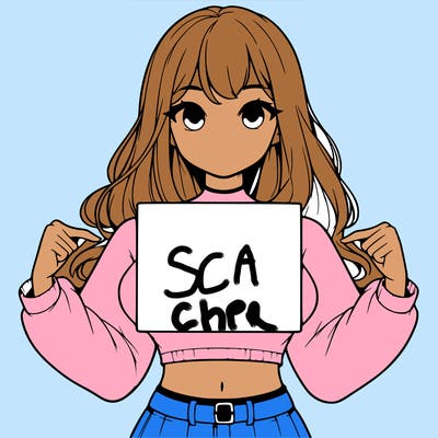 girl holding a blank sign in a long sleeve crop top