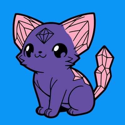 crystal kitten