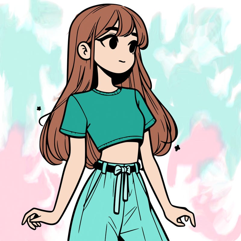 girl in a cute crop top