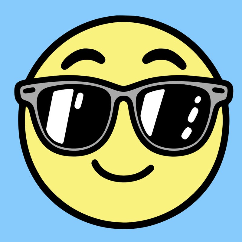 emoji with sunglasses