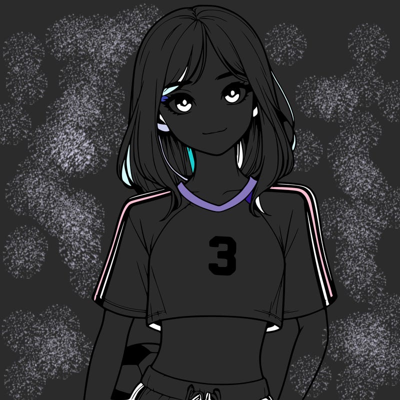 realistic girl wearing soccer jersey