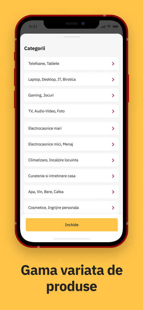 Altex - Altex mobile app screen showing a wide range of shopping categories including electronics, gaming, and home appliances.