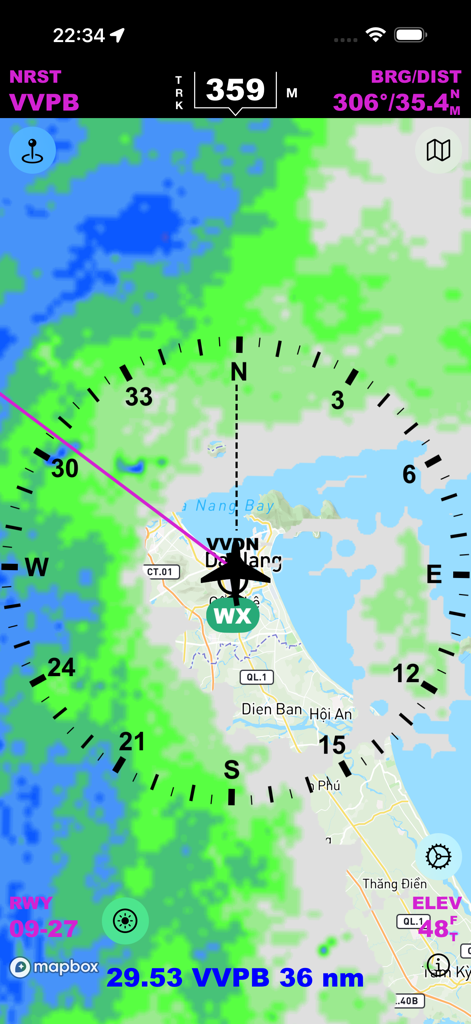 iEFIS Pro - iEFIS Pro aviation app interface showing navigation map and flight instruments