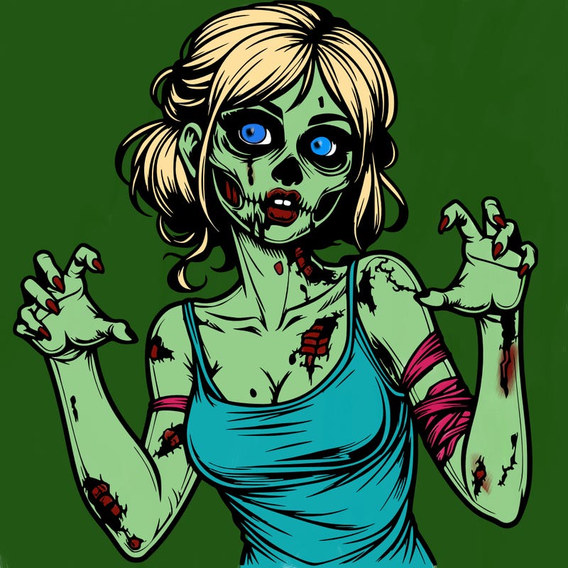 realistic zombie girl