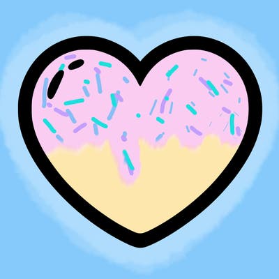 a blank heart