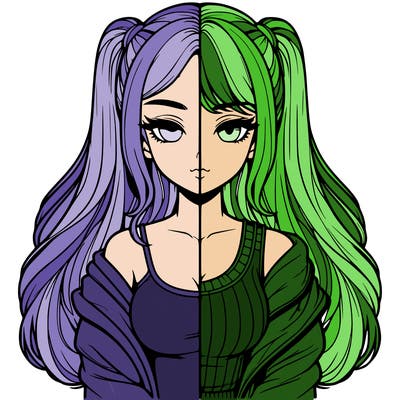 realistic girl split