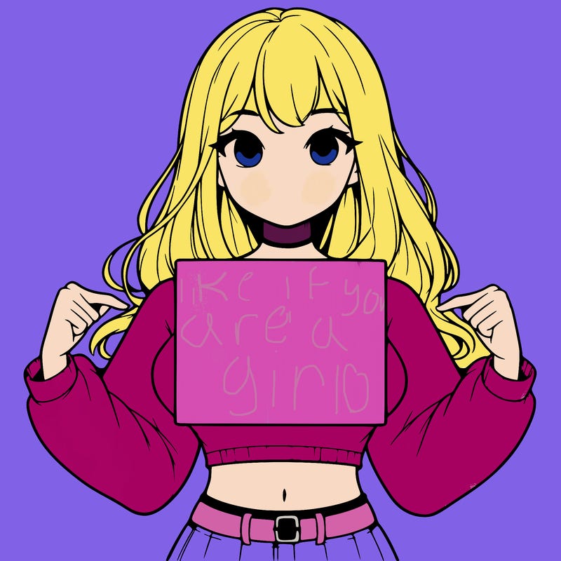 girl holding a blank sign in a long sleeve crop top