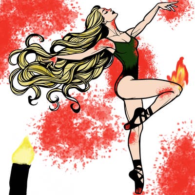 realistic woman dancer