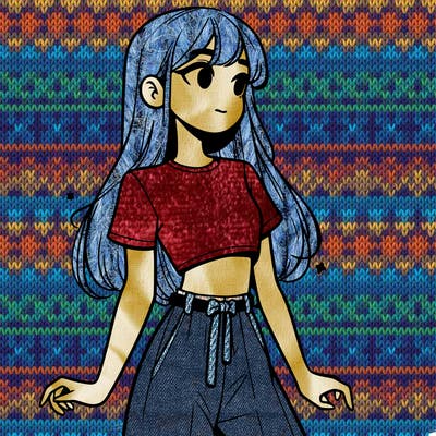 girl in a cute crop top