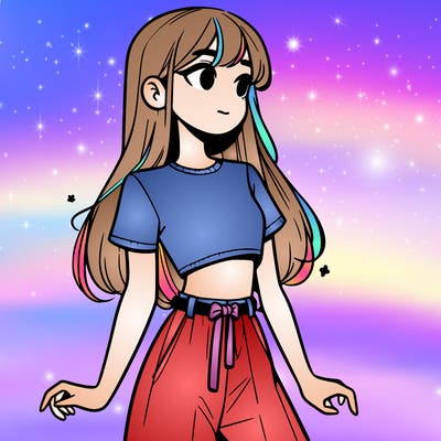 girl in a cute crop top