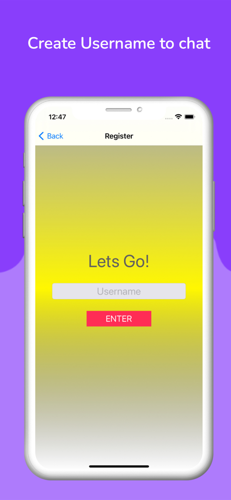 Gospel Ja Fm Online registration screen to create a username for chatting