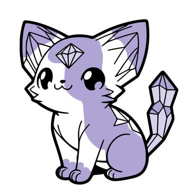 crystal kitten