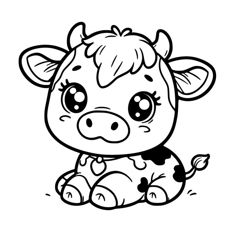a cute cow