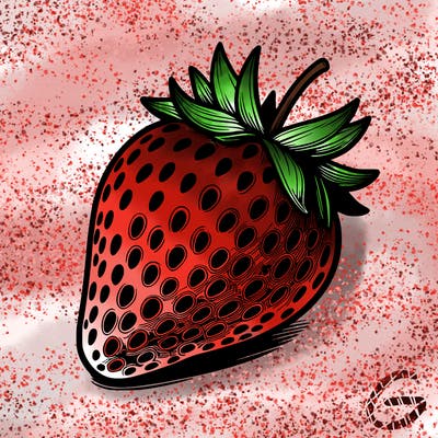 realstic strawberry