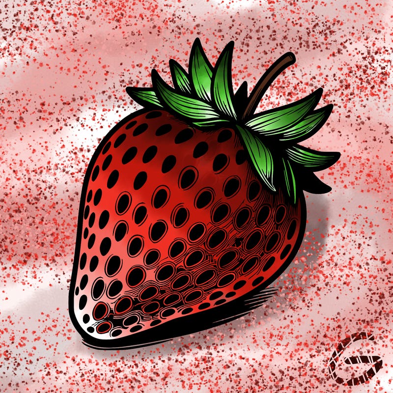 realstic strawberry