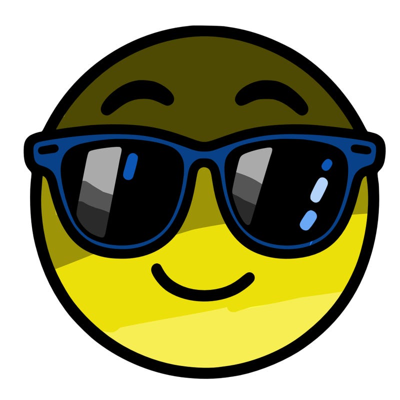 emoji with sunglasses