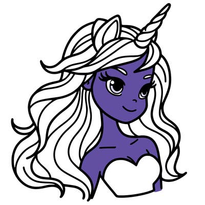 unicorn woman in person