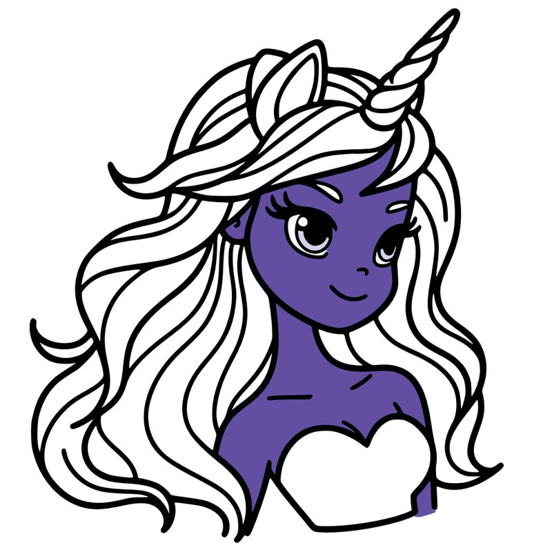 unicorn woman in person