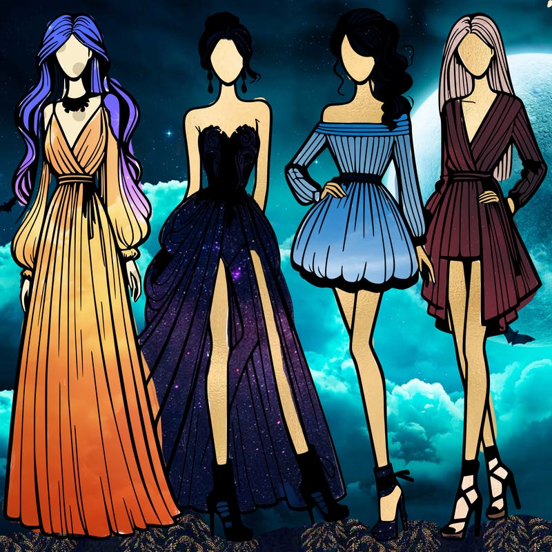 fashion models dresses