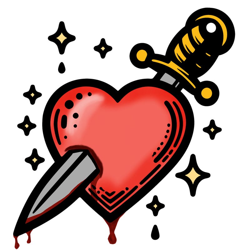 heart with dagger through it