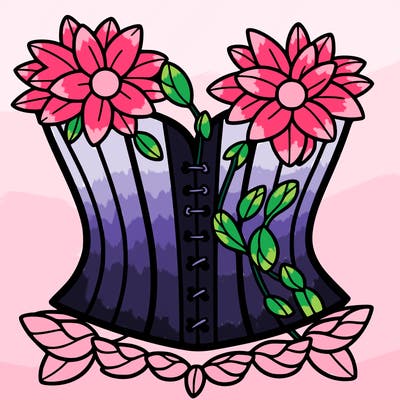 flower corset