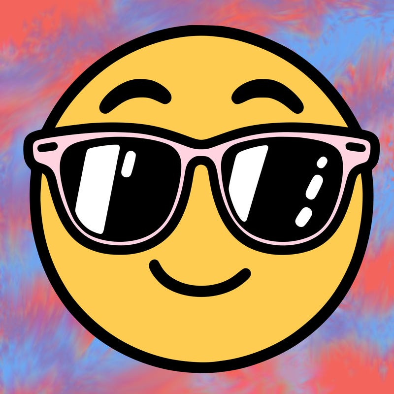 emoji with sunglasses