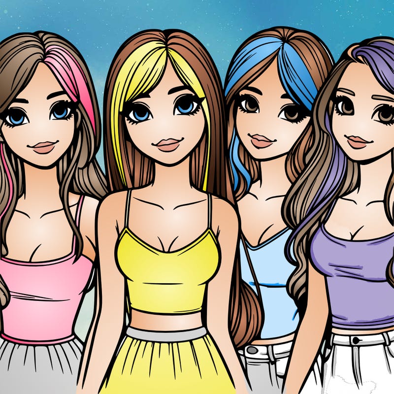 five realistic girls