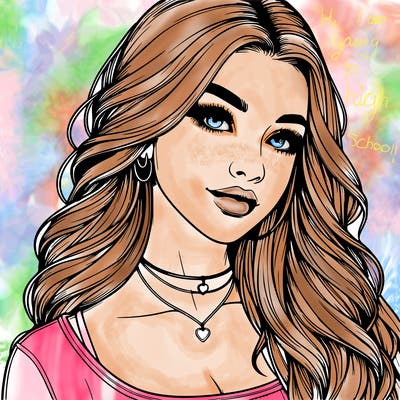 detailed realistic girl