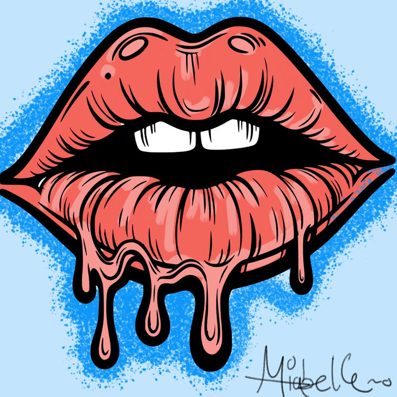 lips that look realistic and drip