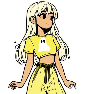 girl in a cute crop top