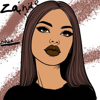 realistic woman with full lips