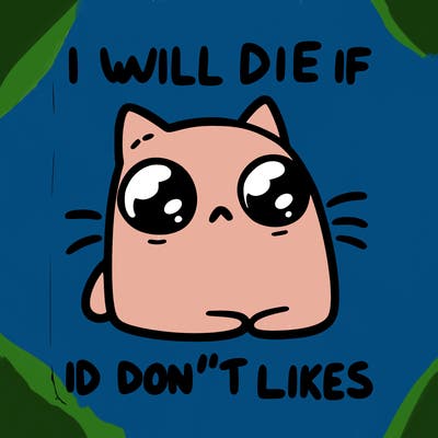 a cat that will die if we don’t get 10 likes