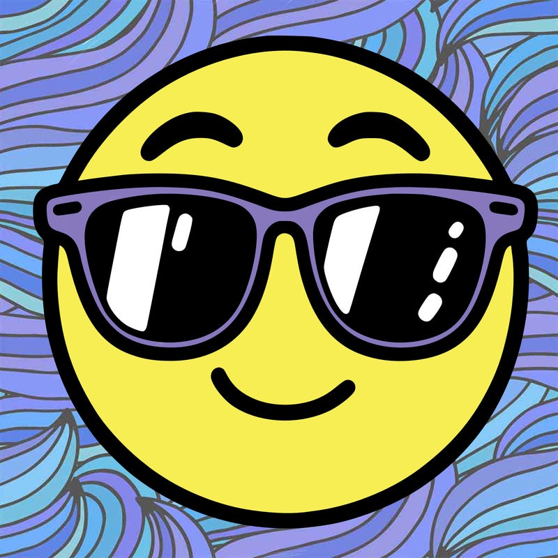 emoji with sunglasses
