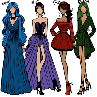 fashion models dresses