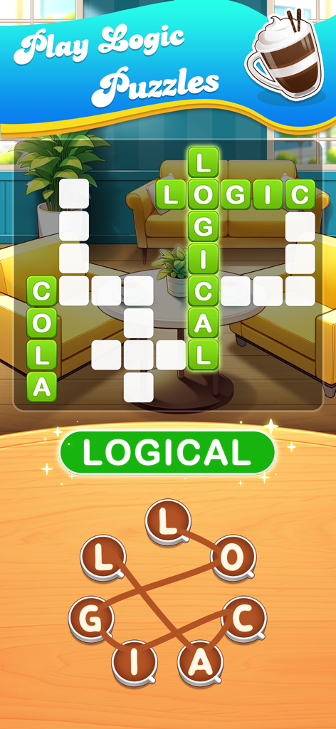 Brain training game:WordCoffee - Games App | MWM