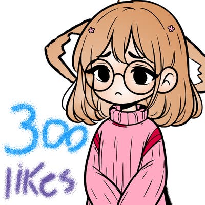 sad girl with glasses in a sweater
