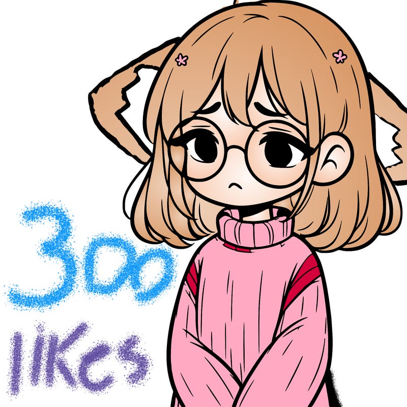 sad girl with glasses in a sweater