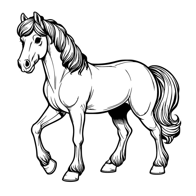 realistic horse