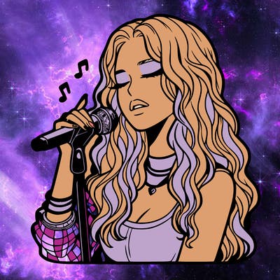 realistic female singer