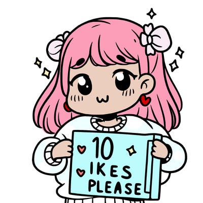 girl holding a sign that says 10 likes please