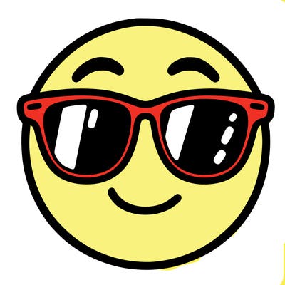 emoji with sunglasses