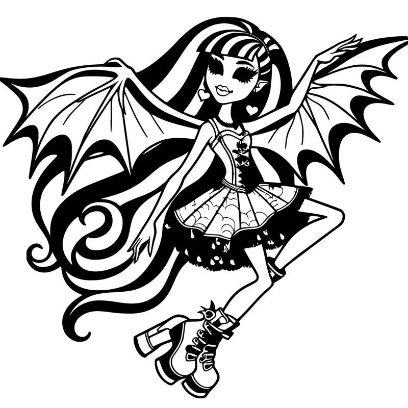 monster high draculora flying