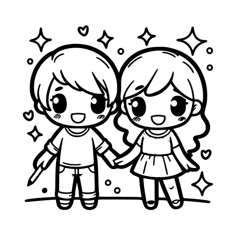 drawing to be shared between two people