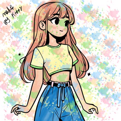 girl in a cute crop top